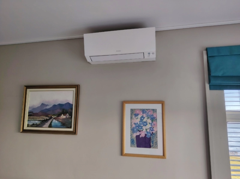 Luxury apartment bedroom air conditioning in Cape Town