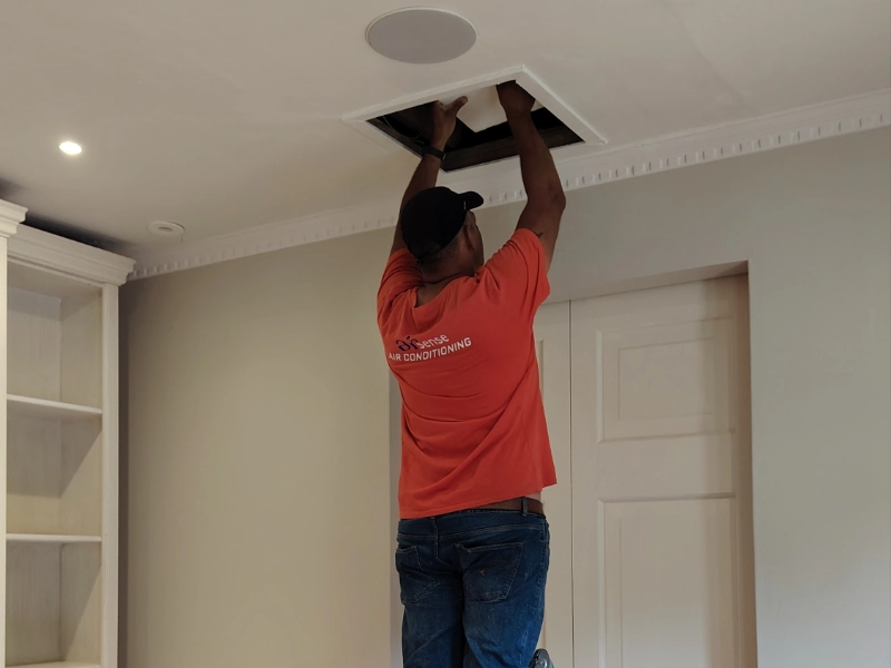 Ducted hide-away aircon service in Upper Bishopscourt