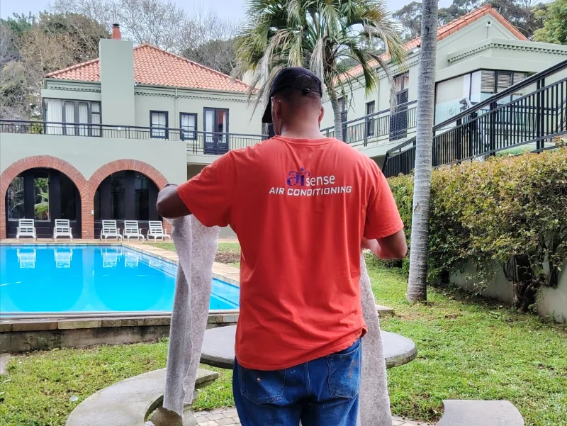 Airsense HVAC technician on site in Bishopscourt