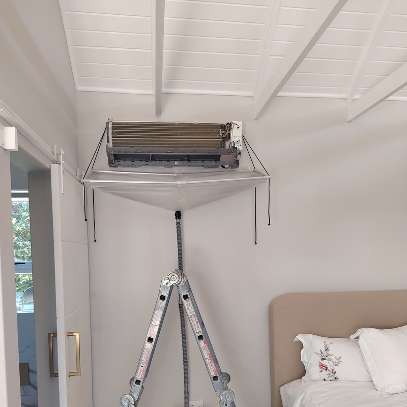 Deep clean major service in progress for our customer in Durbanville 